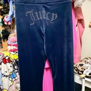 Juicy Couture Navy Velour Pants